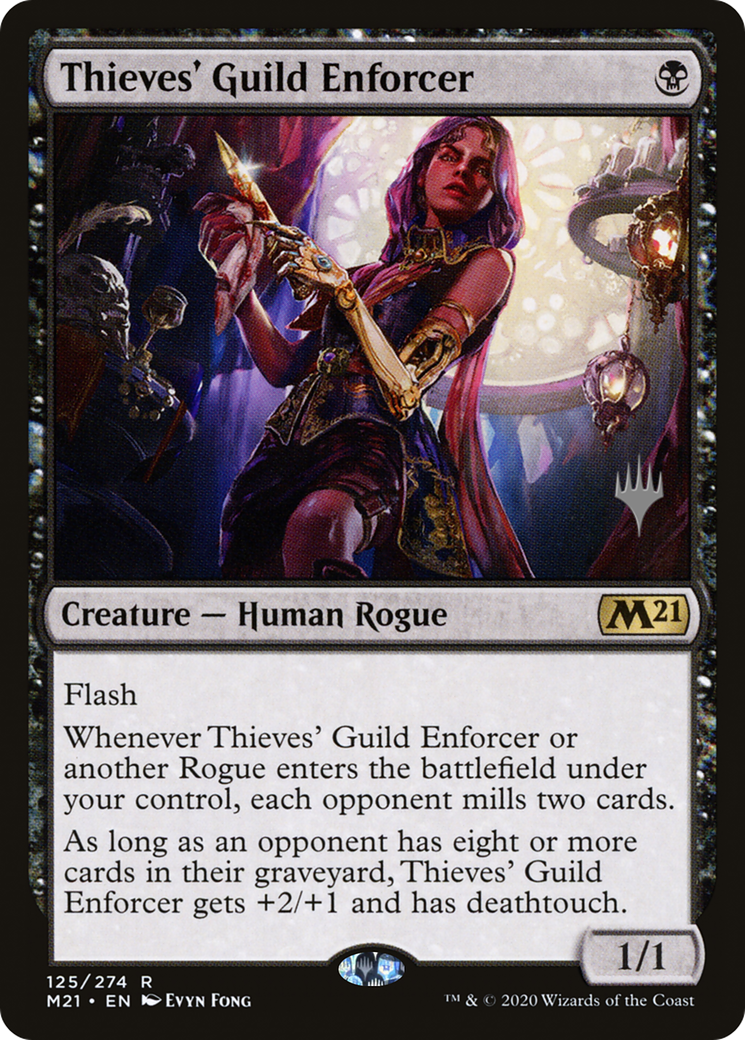 Thieves' Guild Enforcer (PPM21-125P) [Core Set 2021 Promos] MTG Single Wizards of the Coast