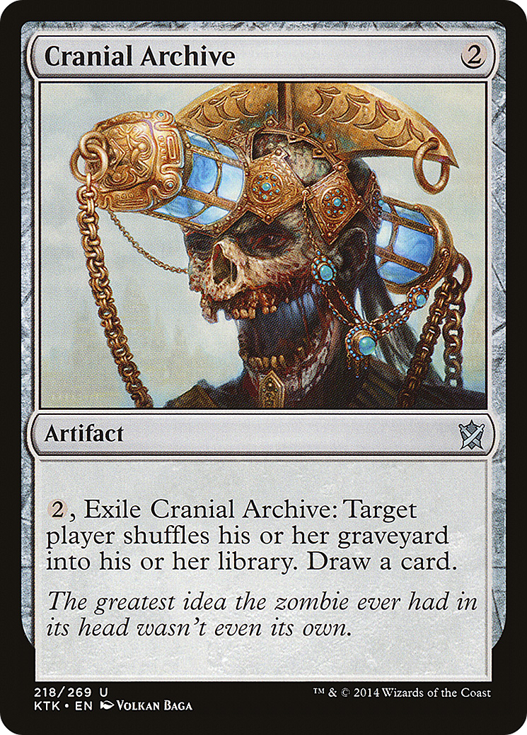 Cranial Archive (KTK-218) [Khans of Tarkir] MTG Single Wizards of the Coast