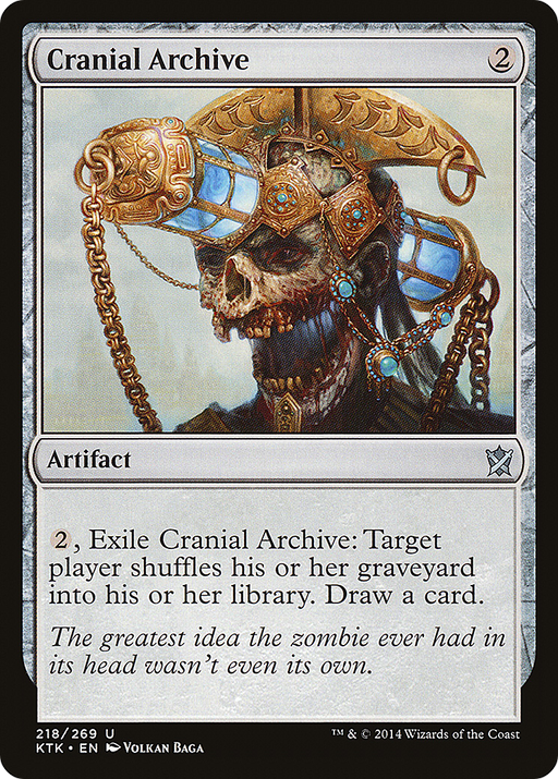 Cranial Archive (KTK-218) [Khans of Tarkir] Foil MTG Single Wizards of the Coast