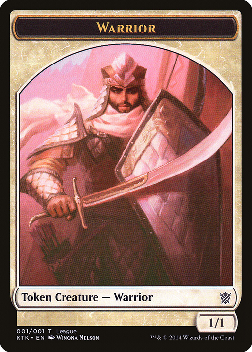 Warrior Token (LEP-001) [Tokens] League Tokens 2014 MTG Single Wizards of the Coast