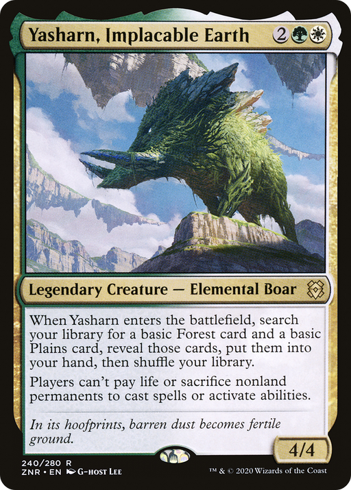 Yasharn, Implacable Earth (ZNR-240) [Zendikar Rising] MTG Single Wizards of the Coast