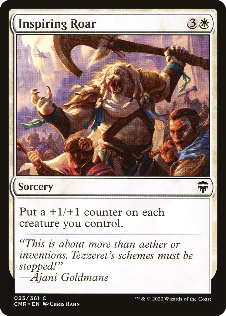 Inspiring Roar (CMR-023) [Commander Legends] Foil MTG Single Wizards of the Coast