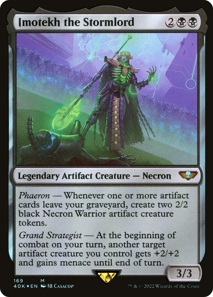 Imotekh the Stormlord (40K-169) [Warhammer 40,000 Commander] Foil MTG Single Wizards of the Coast