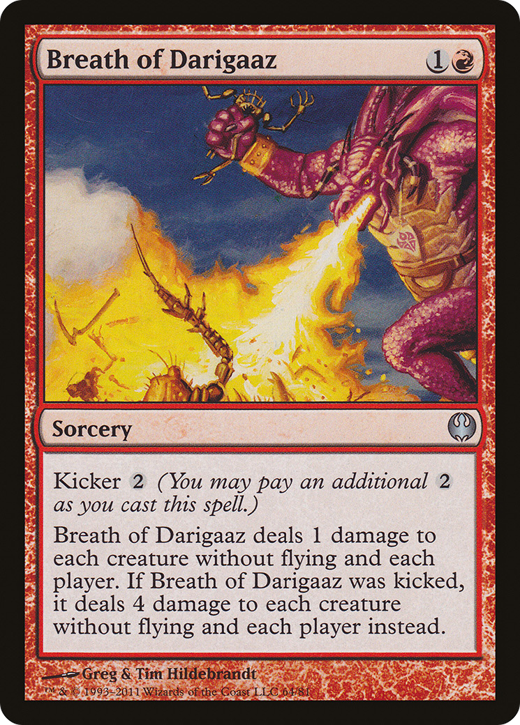 Breath of Darigaaz (DDG-064) [Misc] Duel Decks: Knights vs. Dragons MTG Single Wizards of the Coast