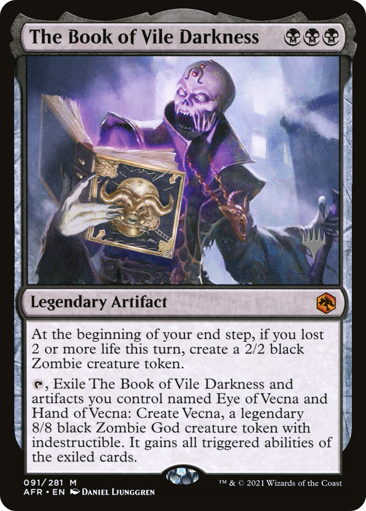The Book of Vile Darkness (PPAFR-091) [Adventures in the Forgotten Realms Promos] Foil MTG Single Wizards of the Coast