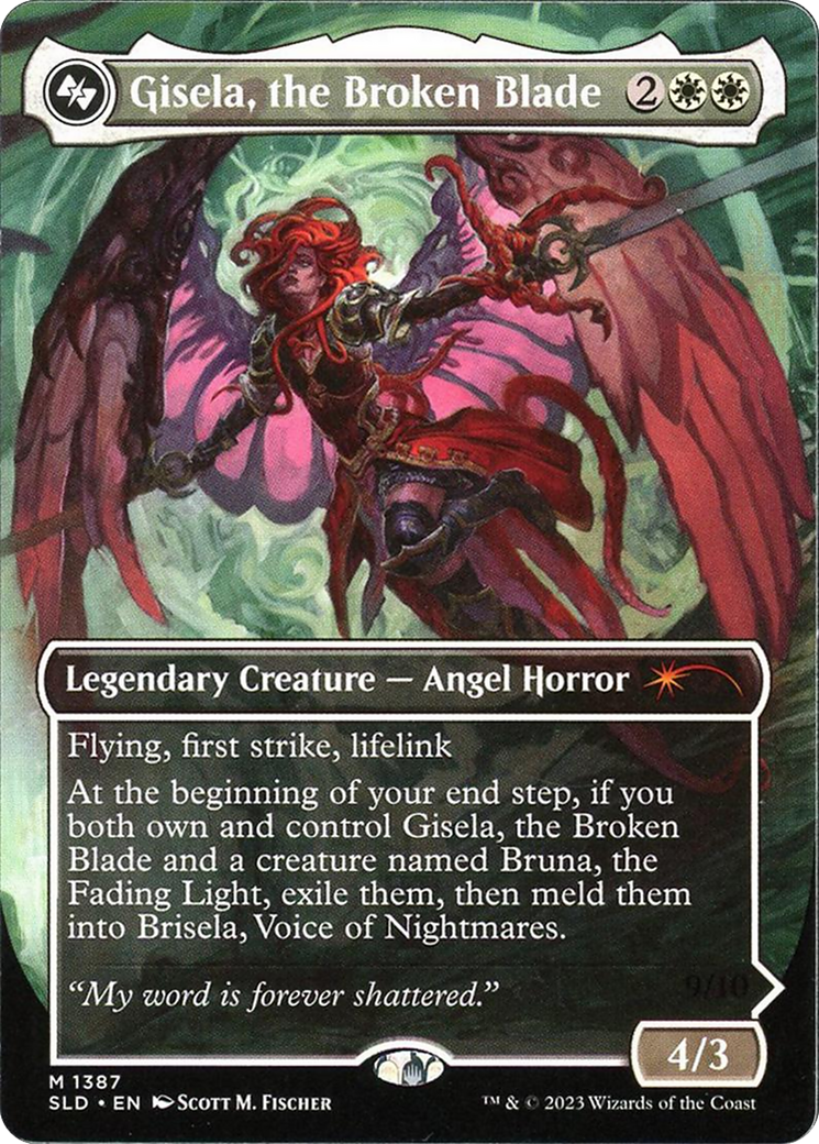 Gisela, the Broken Blade (Display Commander) - Thick Stock (SLD-1387) [Secret Lair] Drop (Borderless) MTG Single Wizards of the Coast