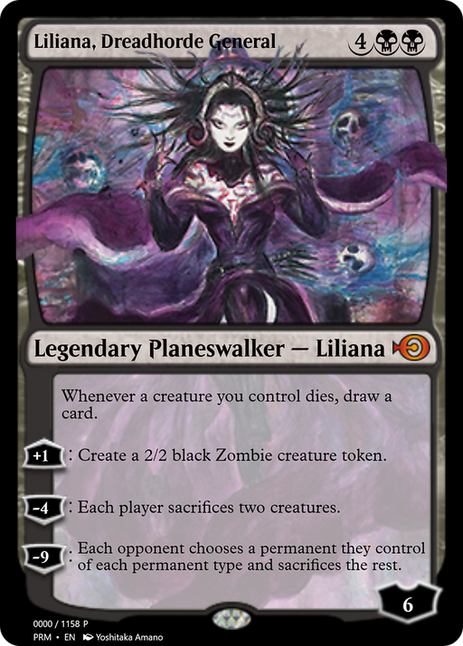 Liliana, Dreadhorde General (PRM-72283) [Magic Online Promos] Foil MTG Single Wizards of the Coast