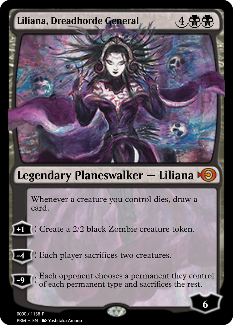 Liliana, Dreadhorde General (PRM-72283) [Magic Online Promos] MTG Single Wizards of the Coast