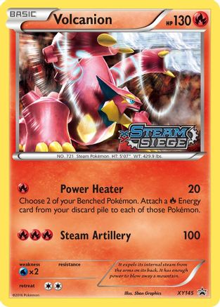 Volcanion (XY Steam Siege Prerelease) (/211) Holofoil [Promos: XY Promos] Pokemon Single Pokémon