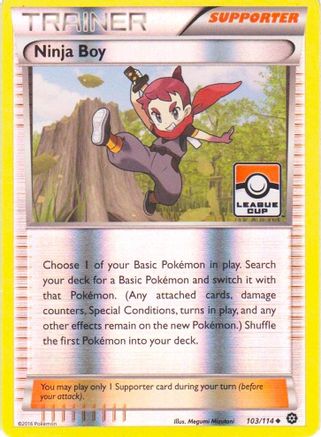 Ninja Boy - 103/114 (League Cup) () Reverse Holofoil [Promos: League & Championship Cards] Pokemon Single Pokémon