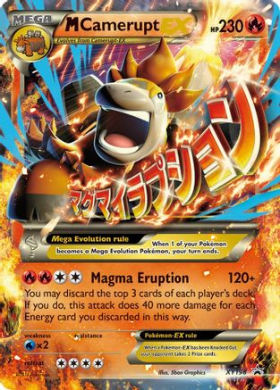 M Camerupt EX - XY198 (XY198/211) Holofoil [Promos: XY Promos] Pokemon Single Pokémon