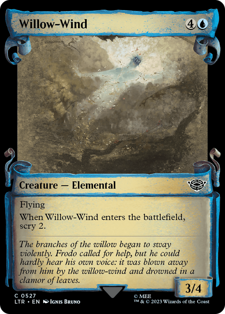 Willow-Wind (Showcase Scrolls) (LTR-527) [The Lord of the Rings: Tales of Middle-earth] (Showcase) Foil MTG Single Wizards of the Coast
