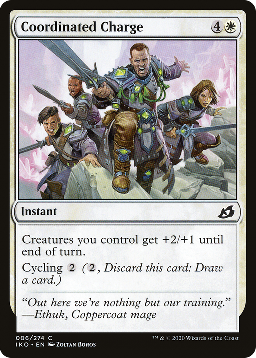 Coordinated Charge (IKO-006) [Ikoria: Lair of Behemoths] MTG Single Wizards of the Coast