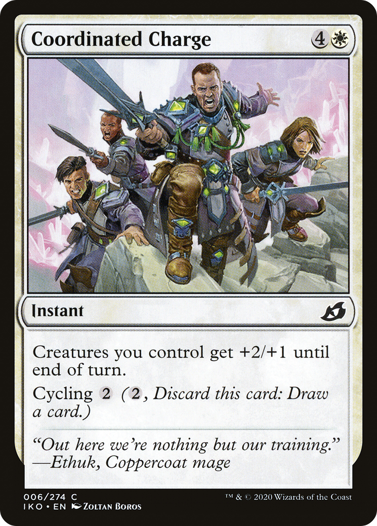 Coordinated Charge (IKO-006) [Ikoria: Lair of Behemoths] Foil MTG Single Wizards of the Coast