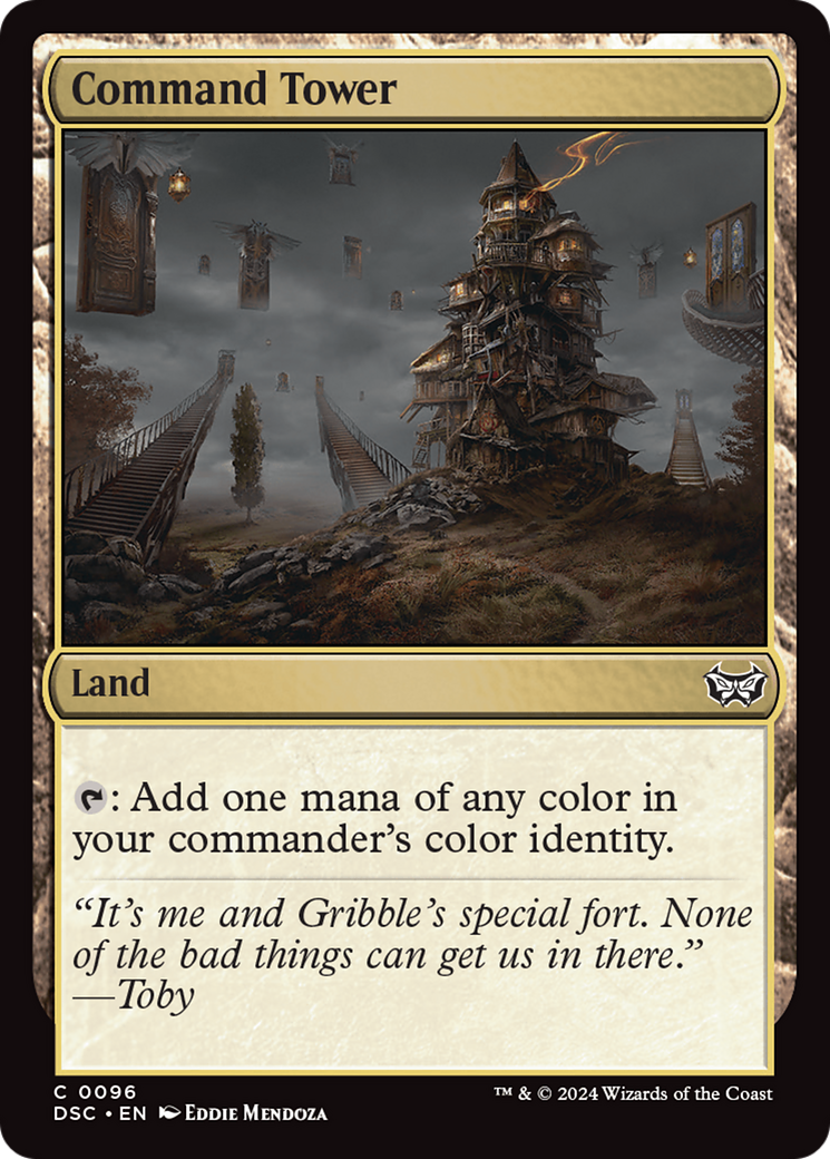Command Tower (DSC-096) [Duskmourn: House of Horror Commander] MTG Single Wizards of the Coast