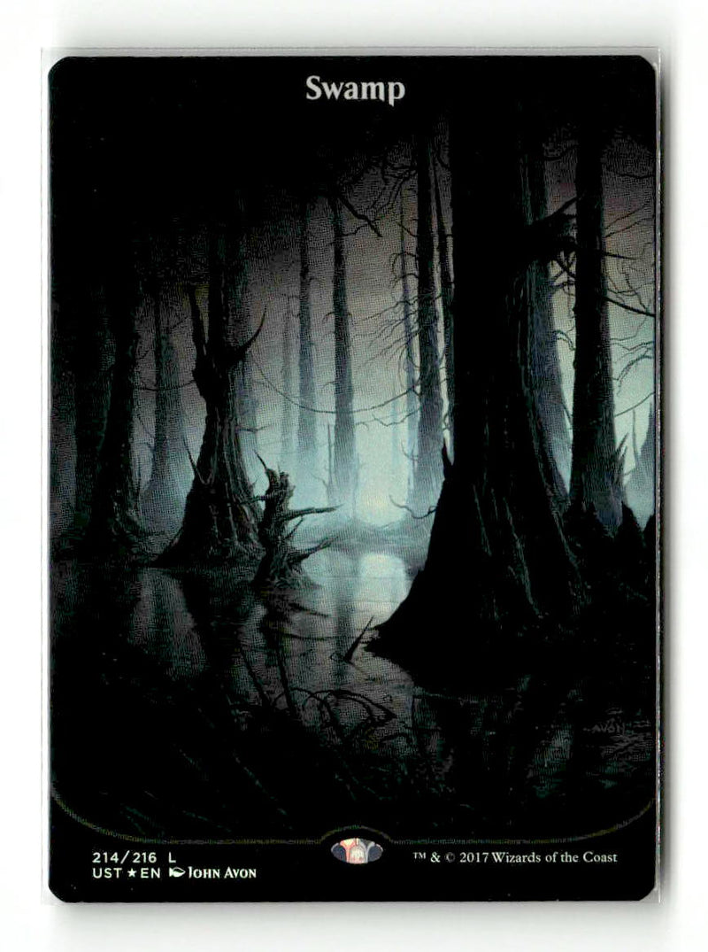 Swamp (214) [Unstable] Foil - Scan (LB-077) High End MTG Single Magic: The Gathering