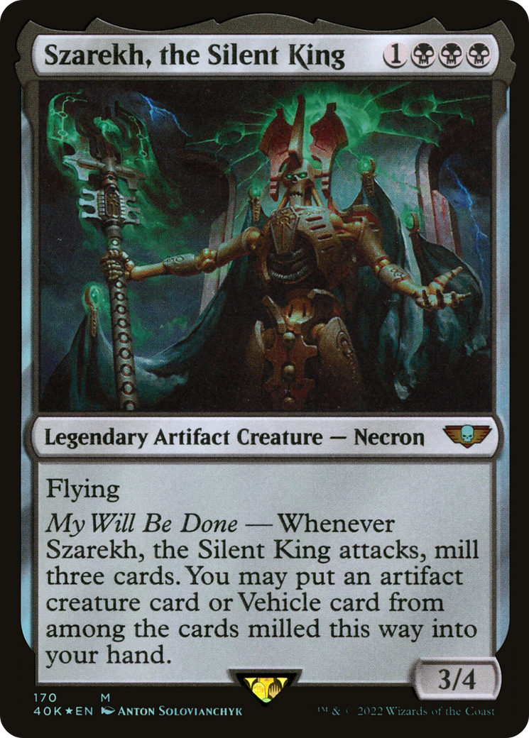 Szarekh, the Silent King (40K-170) [Warhammer 40,000 Commander] Foil MTG Single Wizards of the Coast