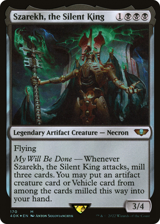 Szarekh, the Silent King (40K-170) [Warhammer 40,000 Commander] Foil MTG Single Wizards of the Coast
