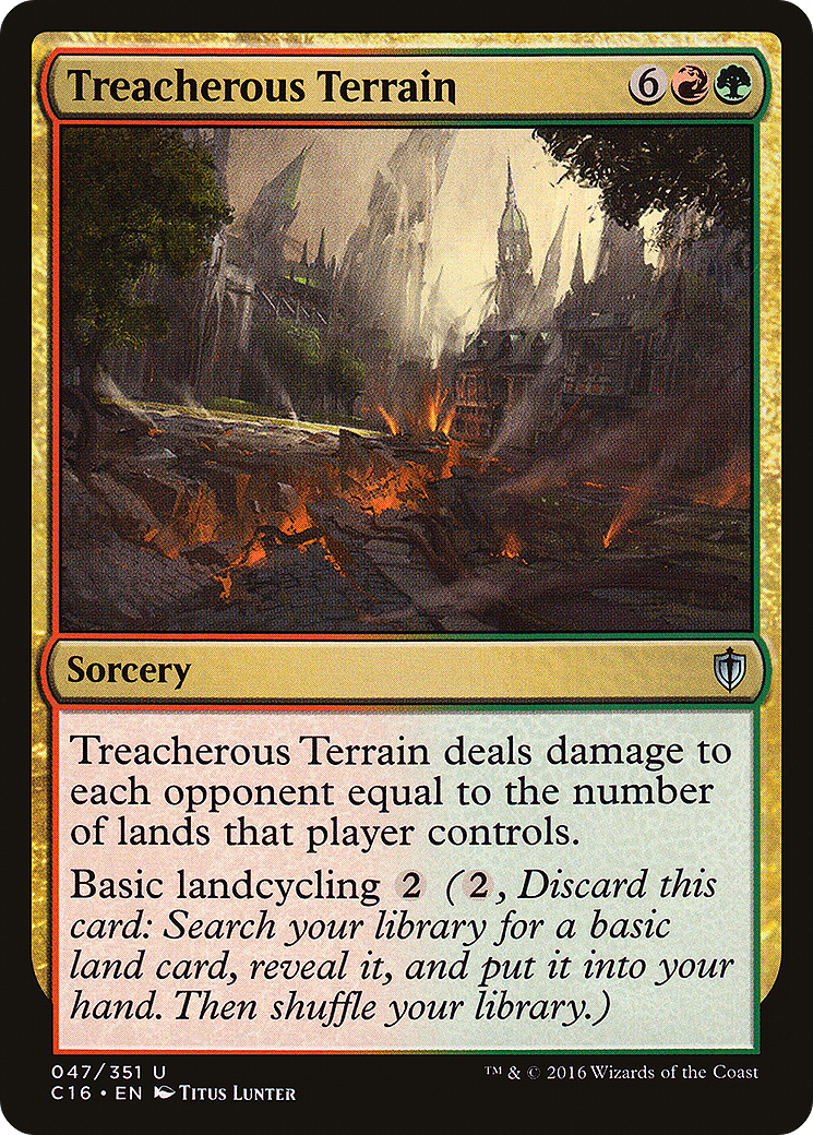 Treacherous Terrain (C16-047) [Commander 2016] MTG Single Wizards of the Coast