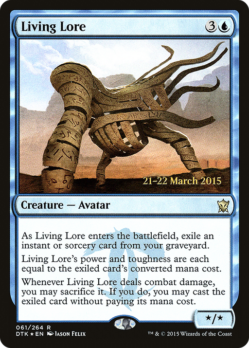Living Lore (PRE-061) [Dragons of Tarkir Promos] Foil MTG Single Wizards of the Coast
