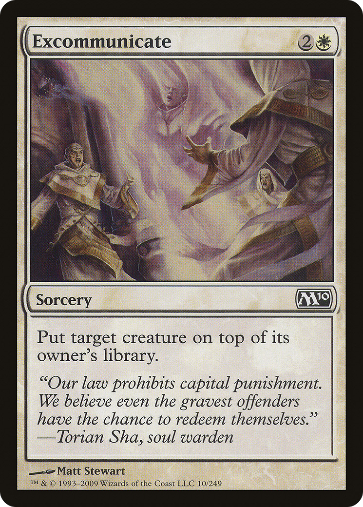 Excommunicate (M10-010) [Magic 2010] MTG Single Wizards of the Coast
