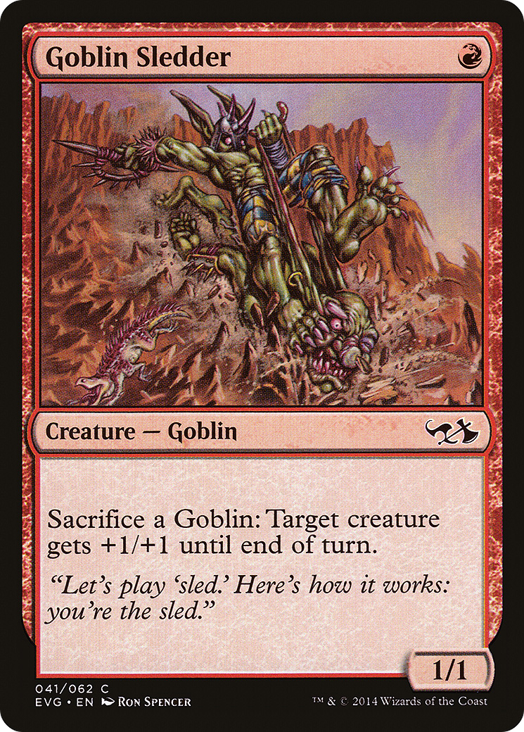 Goblin Sledder (DD3-) [Misc] Duel Decks Anthology: Elves vs. Goblins MTG Single Wizards of the Coast