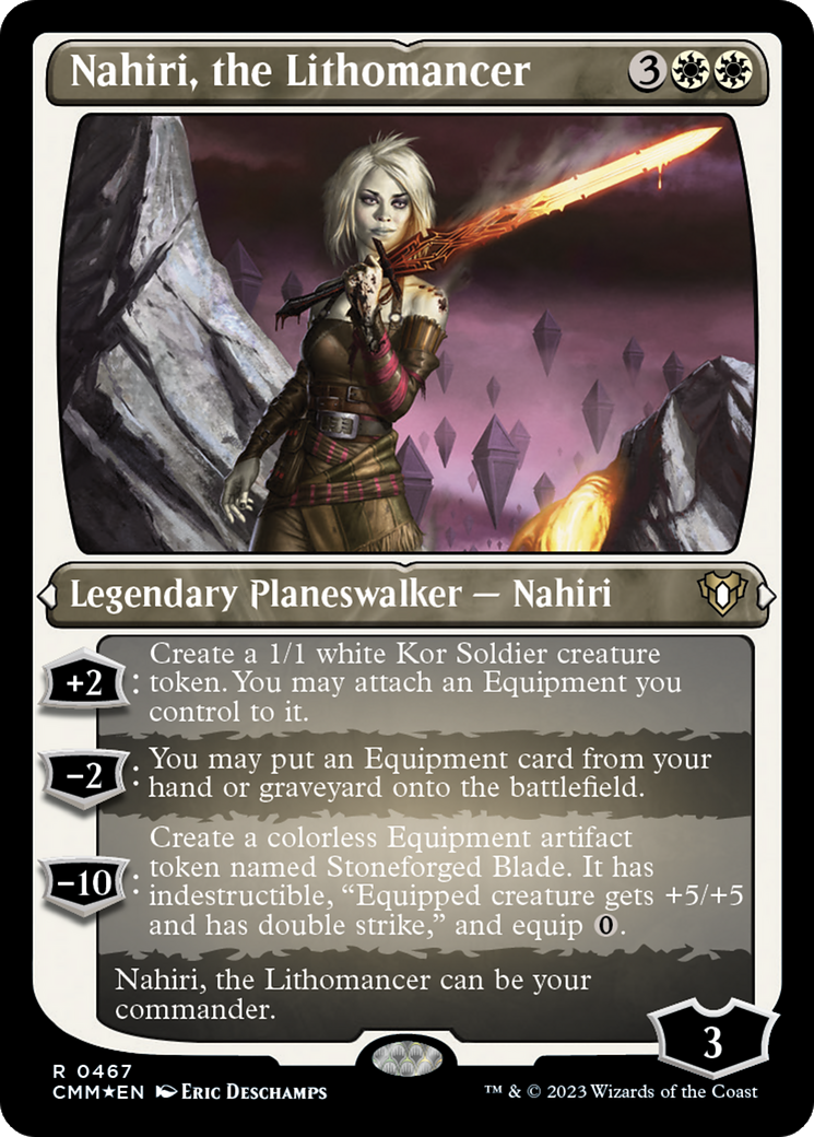 Nahiri, the Lithomancer (CMM-467) [Commander Masters] Etched Foil MTG Single Wizards of the Coast