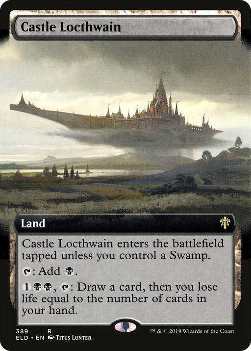 Castle Locthwain (ELD-389) [Throne of Eldraine] (Extended Art) MTG Single Wizards of the Coast