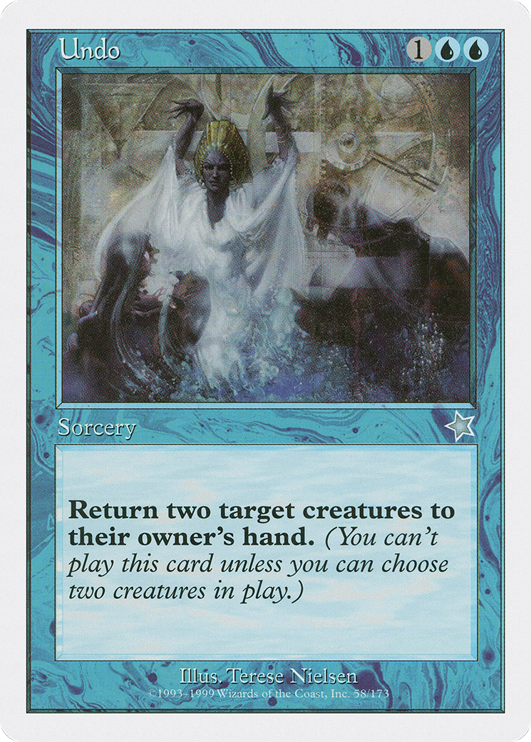 Undo (S99-058) [Misc] Starter 1999 MTG Single Wizards of the Coast