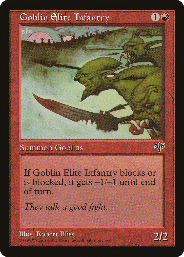 Goblin Elite Infantry (MIR-177) [Mirage] MTG Single Wizards of the Coast