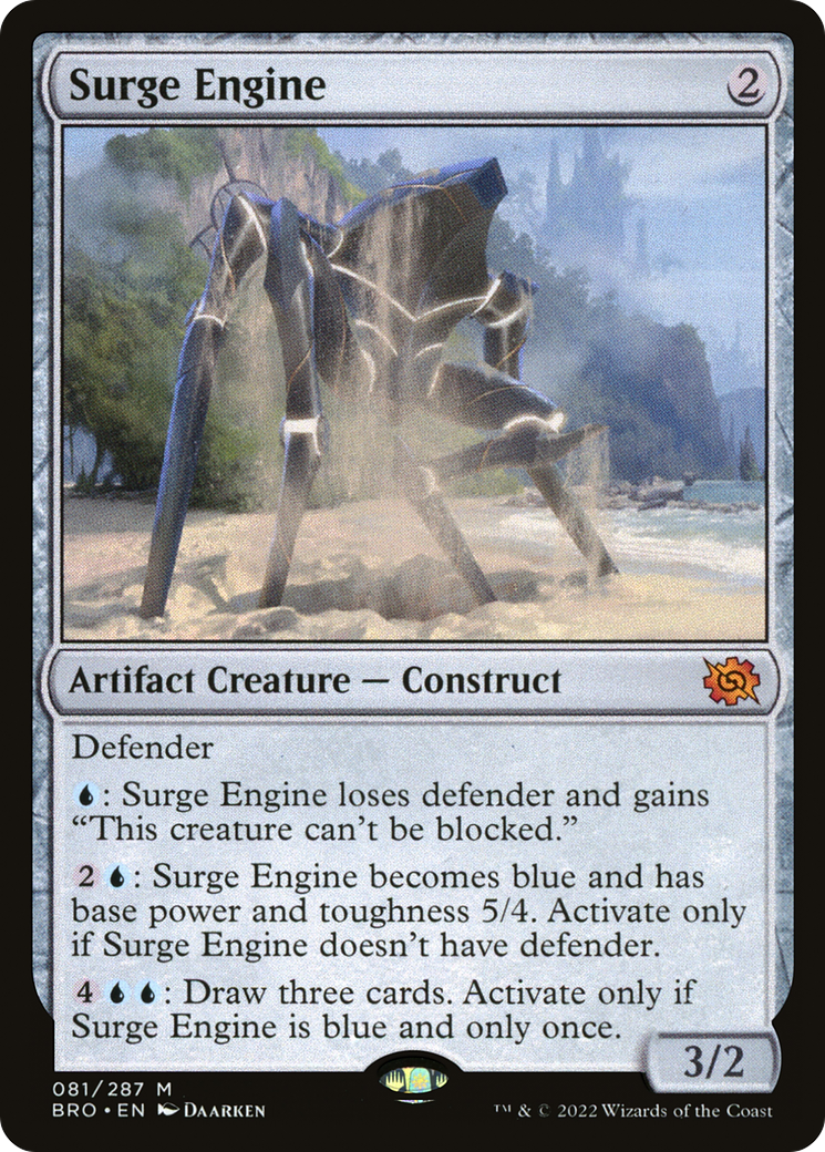 Surge Engine (BRO-081) [The Brothers' War] Foil MTG Single Wizards of the Coast