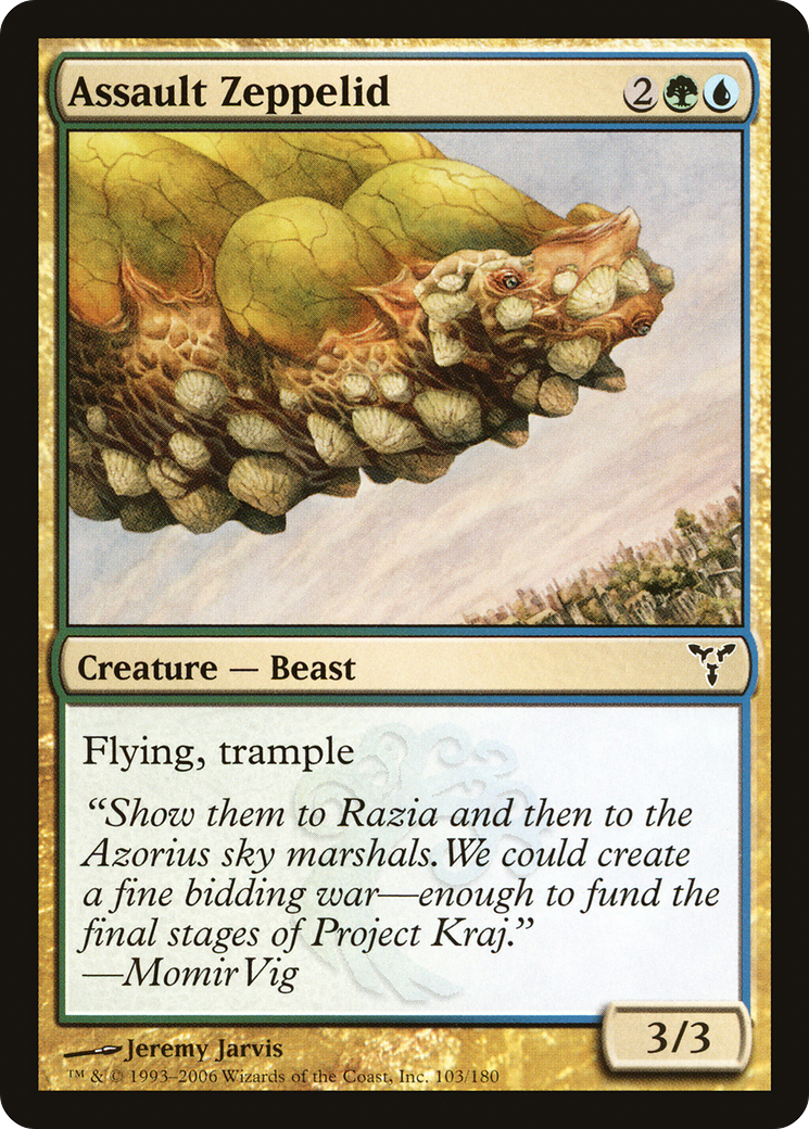 Assault Zeppelid (DIS-103) [Dissension] Foil MTG Single Wizards of the Coast