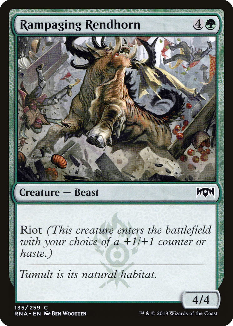 Rampaging Rendhorn (RNA-135) [Ravnica Allegiance] Foil MTG Single Wizards of the Coast