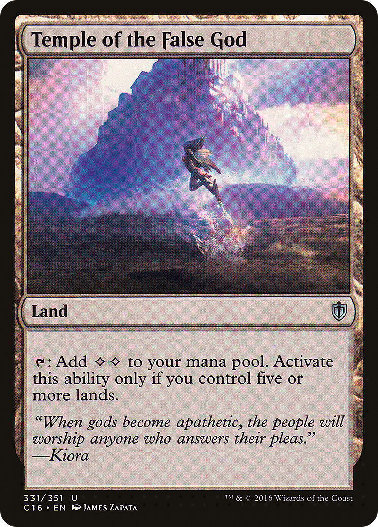 Temple of the False God (C16-331) [Commander 2016] MTG Single Wizards of the Coast