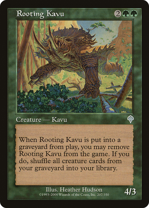 Rooting Kavu (INV-207) [Invasion] MTG Single Wizards of the Coast