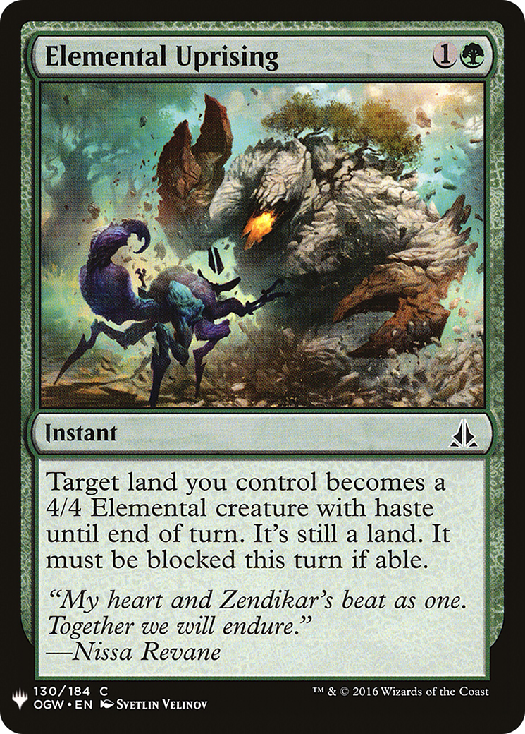 Elemental Uprising (LIST-OGW-130) [Mystery Booster] The List MTG Single Wizards of the Coast