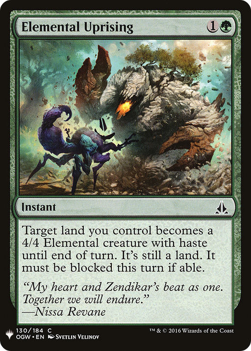 Elemental Uprising (LIST-OGW-130) [Mystery Booster] The List MTG Single Wizards of the Coast