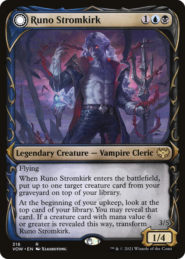 Runo Stromkirk (316) (VOW-316) [Innistrad: Crimson Vow] (Showcase) MTG Single Wizards of the Coast