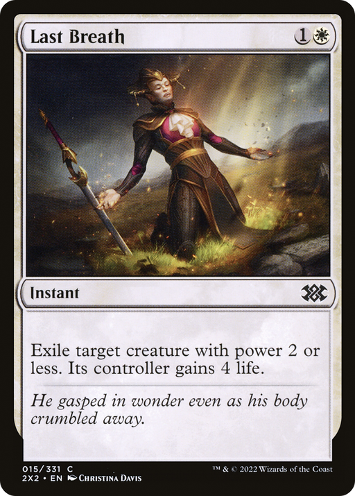 Last Breath (2X2-015) [Double Masters 2022] Foil MTG Single Wizards of the Coast
