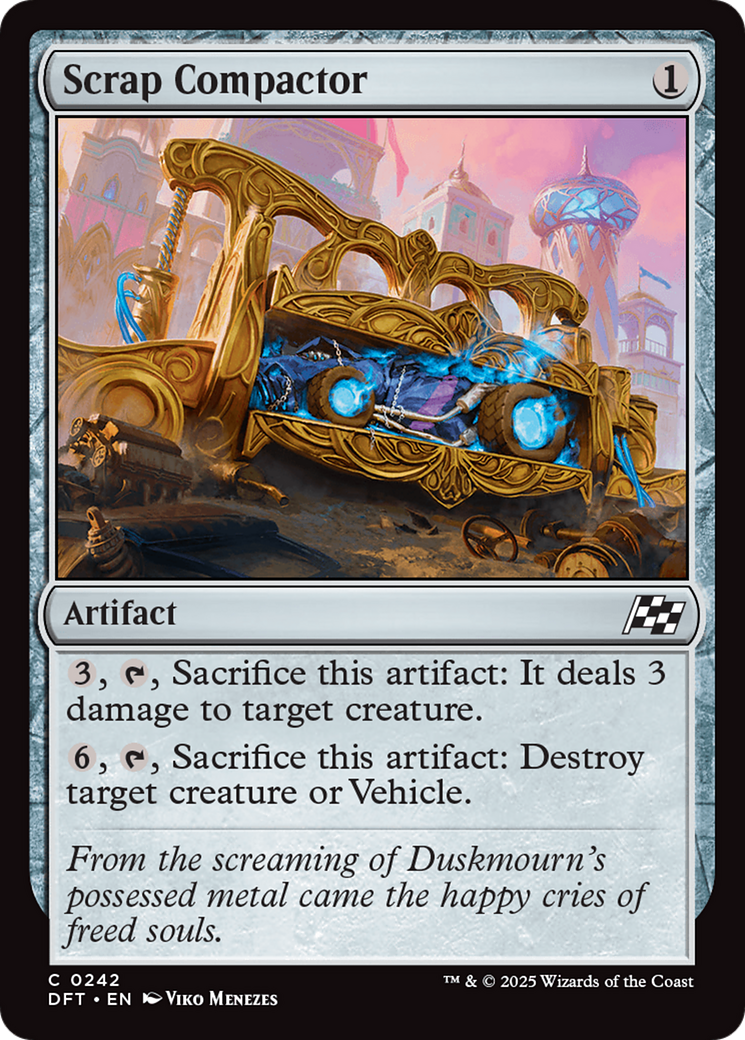Scrap Compactor (DFT-242) [Aetherdrift] MTG Single Wizards of the Coast