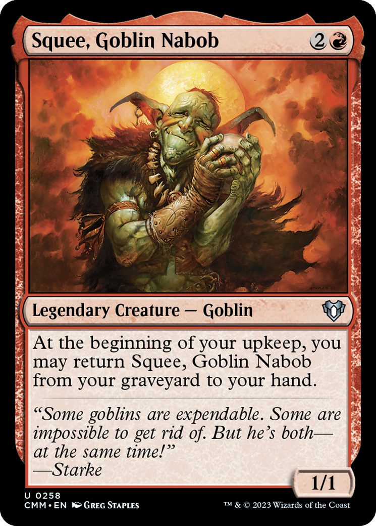 Squee, Goblin Nabob (CMM-258) [Commander Masters] MTG Single Wizards of the Coast
