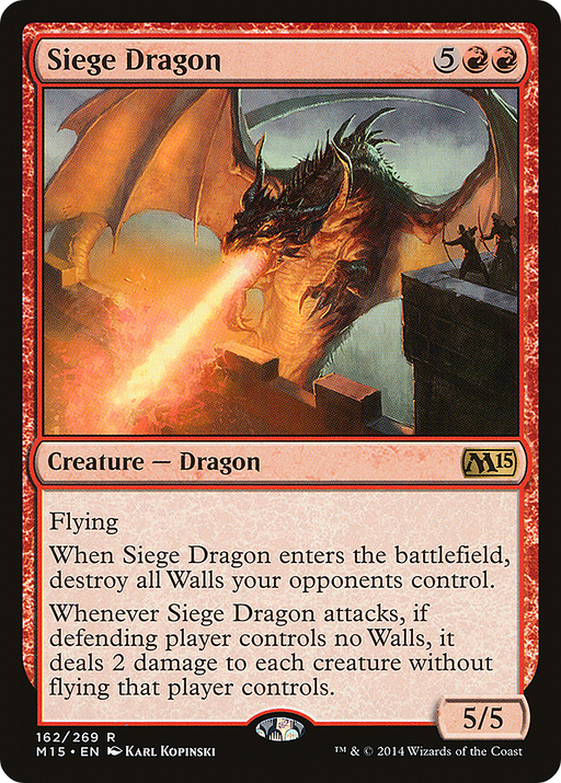 Siege Dragon (M15-162) [Magic 2015] MTG Single Wizards of the Coast