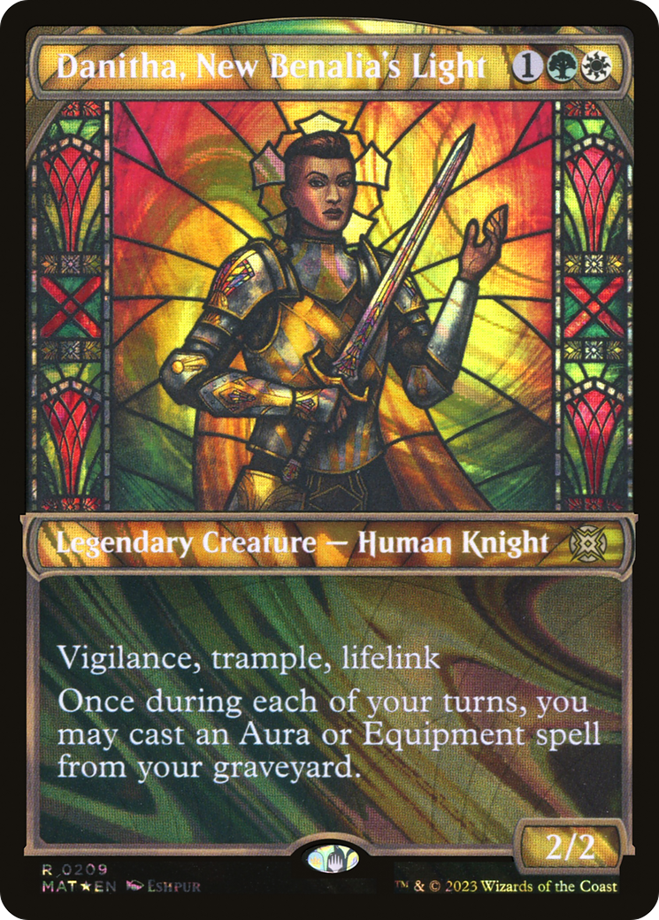 Danitha, New Benalia's Light (Halo Foil) (MAT-209) [March of the Machine: The Aftermath] (Showcase) Foil MTG Single Wizards of the Coast
