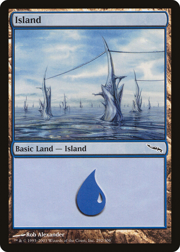 Island (MRD-292) [Mirrodin] MTG Single Wizards of the Coast