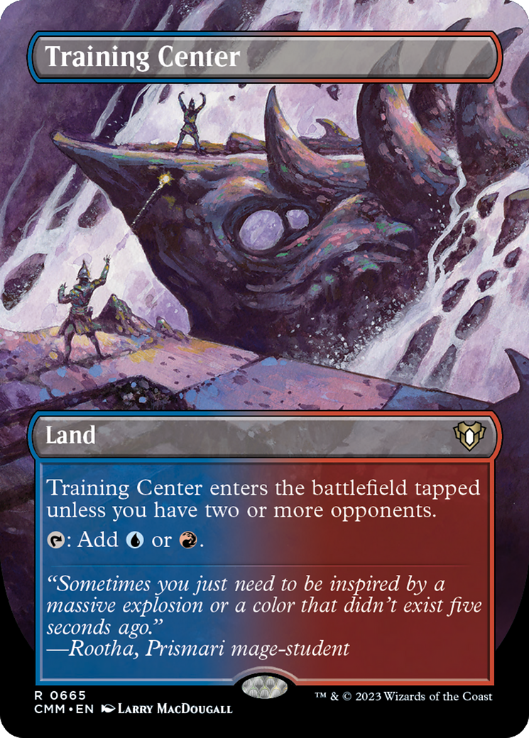 Training Center (CMM-665) [Commander Masters] (Borderless) Foil MTG Single Wizards of the Coast