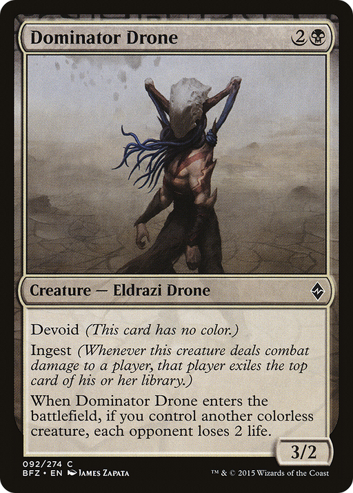 Dominator Drone (BFZ-092) [Battle for Zendikar] MTG Single Wizards of the Coast