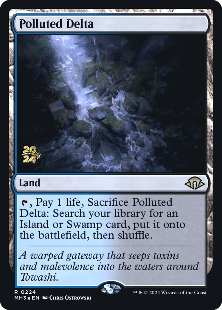 Polluted Delta (PRE-224) [Modern Horizons 3 Promos] Foil MTG Single Wizards of the Coast