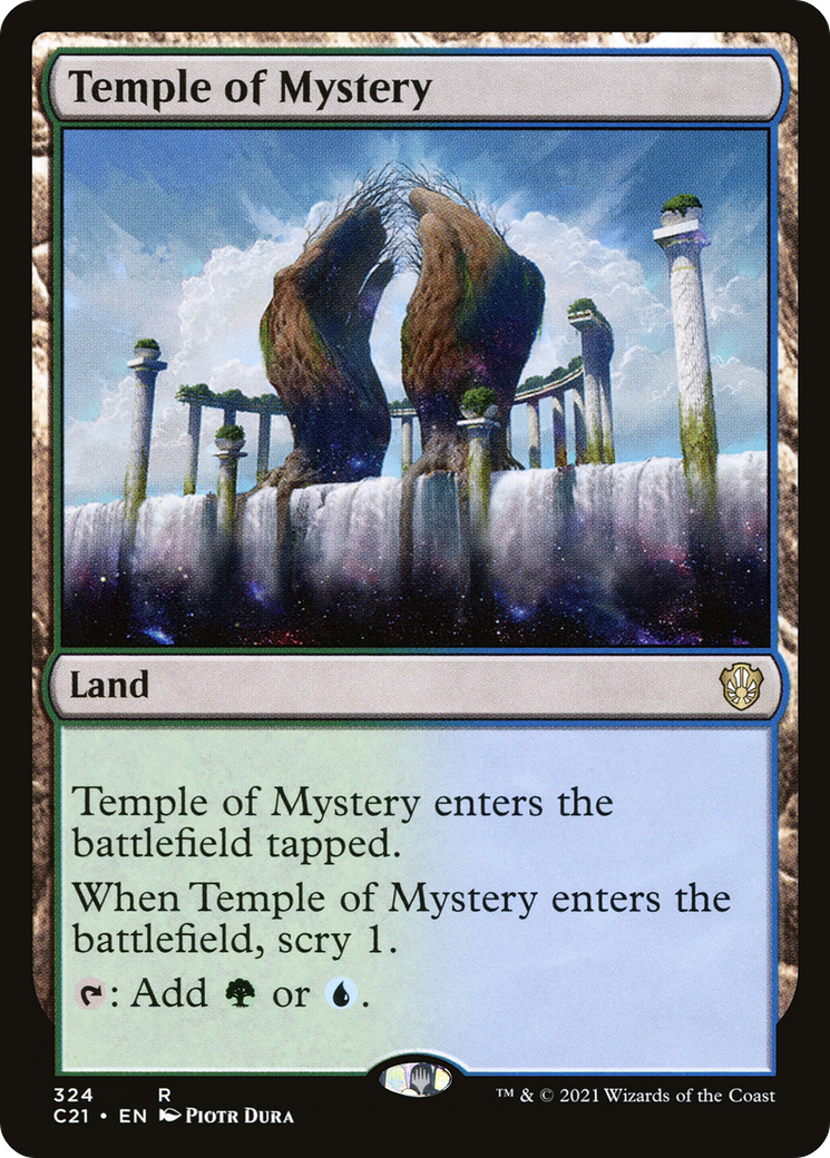 Temple of Mystery (C21-324) [Commander 2021] MTG Single Wizards of the Coast