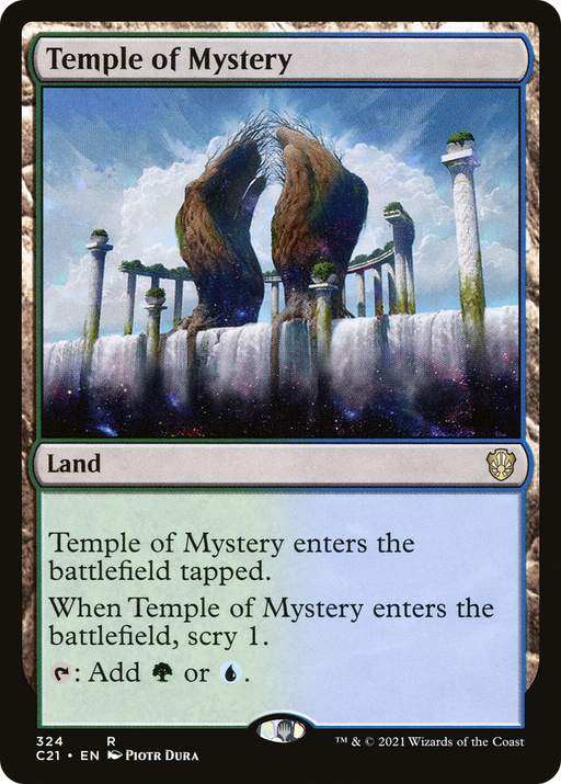Temple of Mystery (C21-324) [Commander 2021] MTG Single Wizards of the Coast
