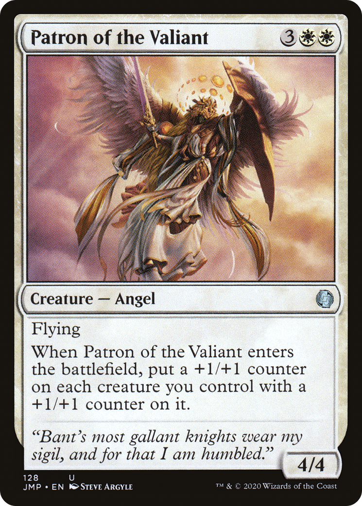 Patron of the Valiant (JMP-128) [Jumpstart] MTG Single Wizards of the Coast